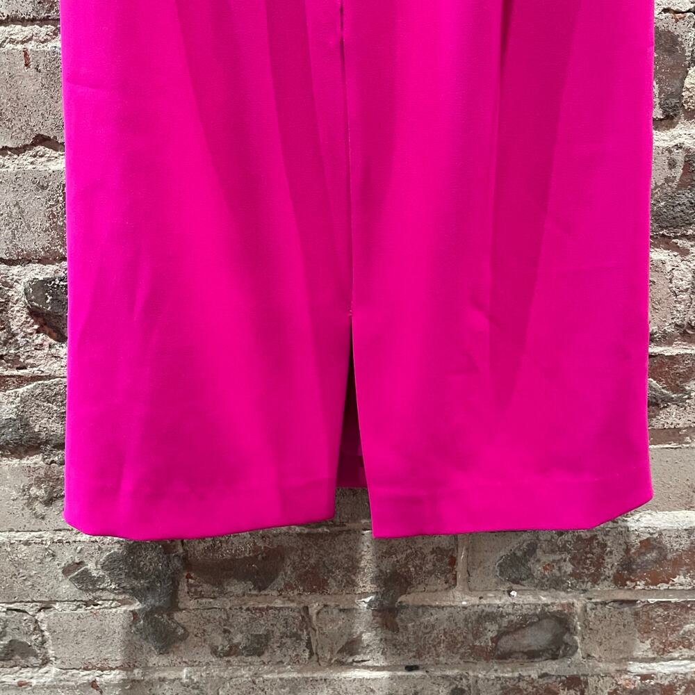 Badgley Mischka Magenta Bow Back Dress Size 0 - Picture 10 of 11